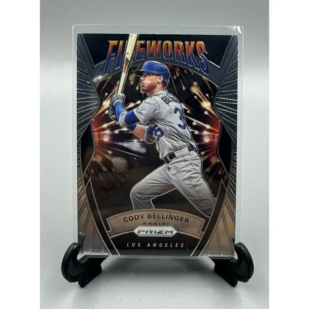 Cody Bellinger‎ 2020 Panini Prizm Fireworks Insert #F-5 Los Angeles Dodgers